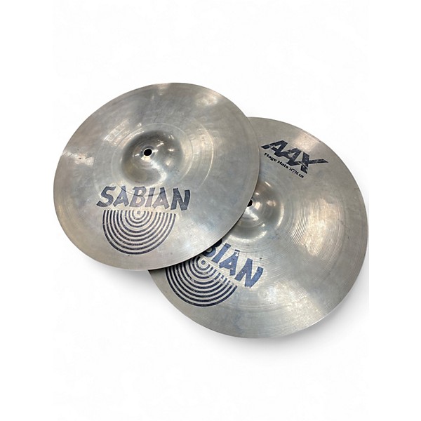 Used SABIAN 14in AAX Stage Hi Hat Pair Cymbal