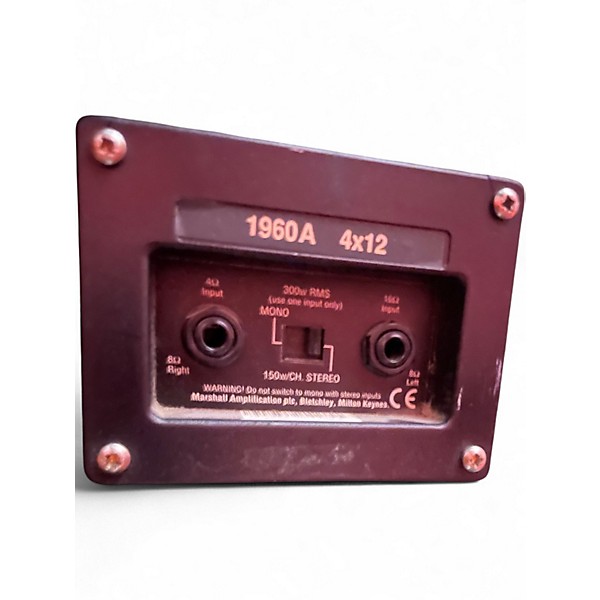 Used Marshall 1960A 300W 4x12 Stereo Slant Guitar Cabinet