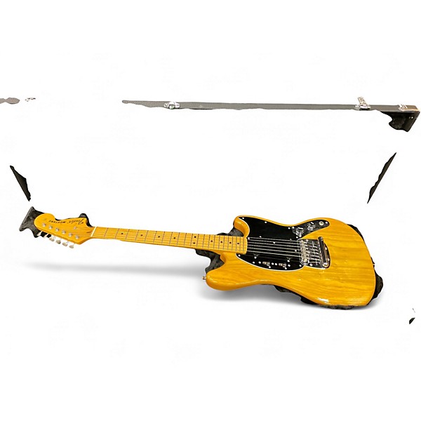 Used Fender Mustang MG77 nat Solid Body Electric Guitar