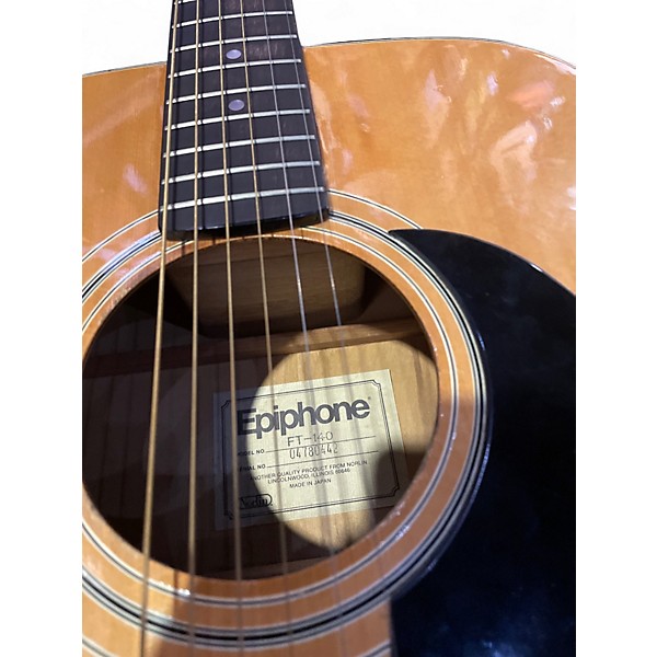 Used Epiphone FT-140 Natural Acoustic Guitar