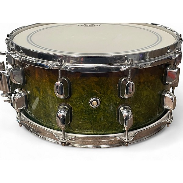 Used Logos 14X6 Fatback Series Snare Nuclear Green Drum