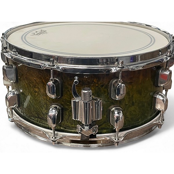 Used Logos 14X6 Fatback Series Snare Nuclear Green Drum