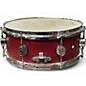 Used Pacific 14X5 F Series Snare Red Matte Drum