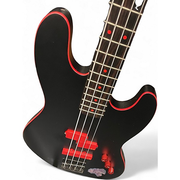 Used ESP LTD Frank Bello FB-204 BLACK AND RED Electric Bass Guitar