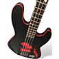 Used ESP LTD Frank Bello FB-204 BLACK AND RED Electric Bass Guitar