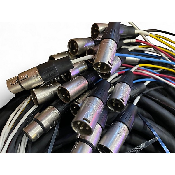 Used Livewire Advantage 24x4 Snake With XLR Returns 100 ft. Black Snake