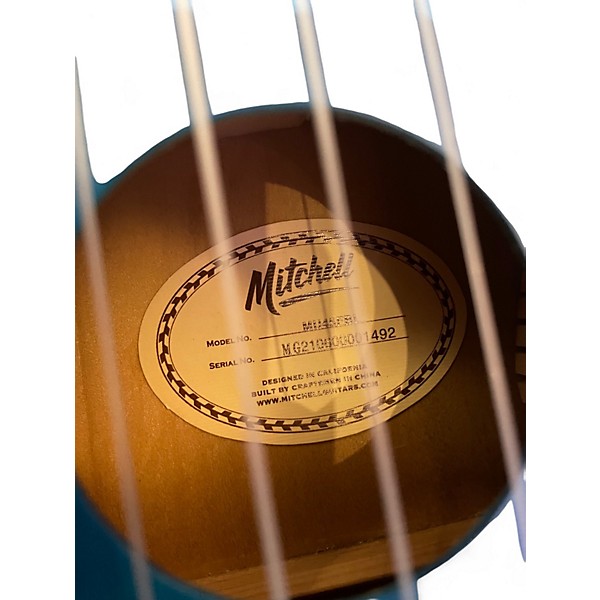 Used Mitchell mu45fbl Blue Ukulele