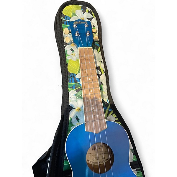 Used Mitchell mu45fbl Blue Ukulele