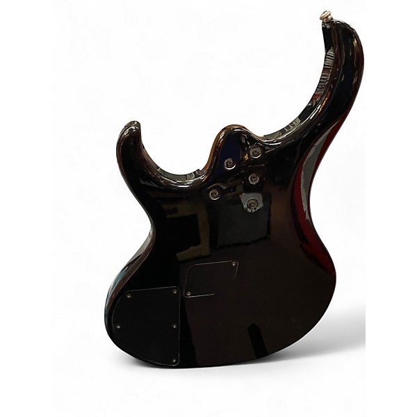 Used Ibanez BTB406QM Trans Black Electric Bass Guitar