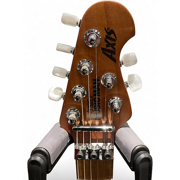 Used Ernie Ball Music Man AXIS YUCATAN BLUE QUILT Solid Body Electric Guitar