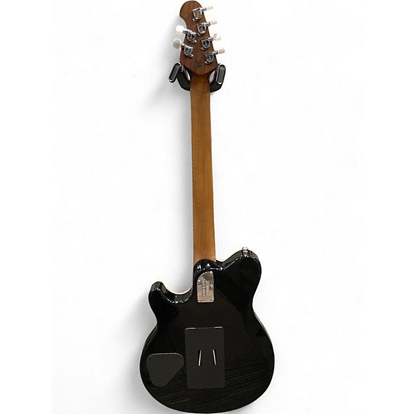 Used Ernie Ball Music Man AXIS YUCATAN BLUE QUILT Solid Body Electric Guitar