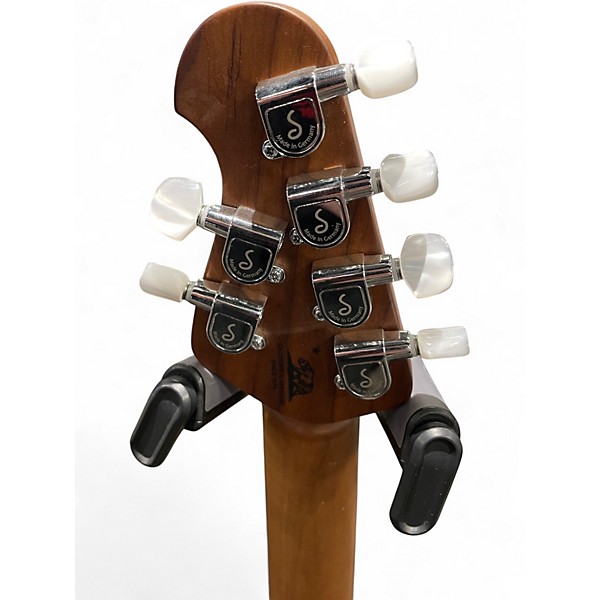 Used Ernie Ball Music Man AXIS YUCATAN BLUE QUILT Solid Body Electric Guitar