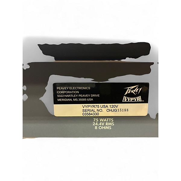 Used Peavey Vypyr 75 1x12 75W Guitar Combo Amp