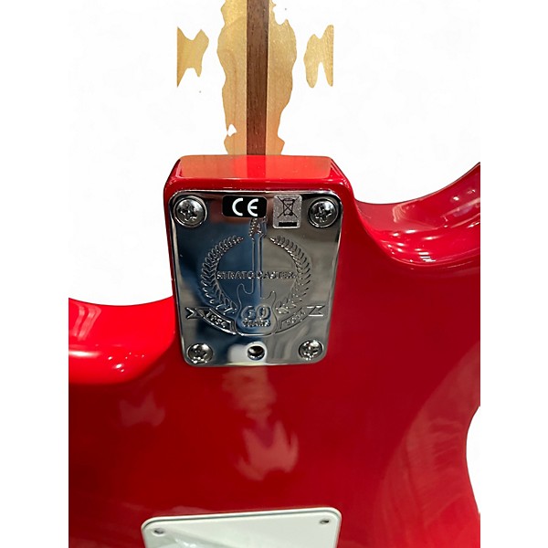 Used Fender Limited Edition American Standard Stratocaster Channel Bound Dakota Red Solid Body Electric Guitar