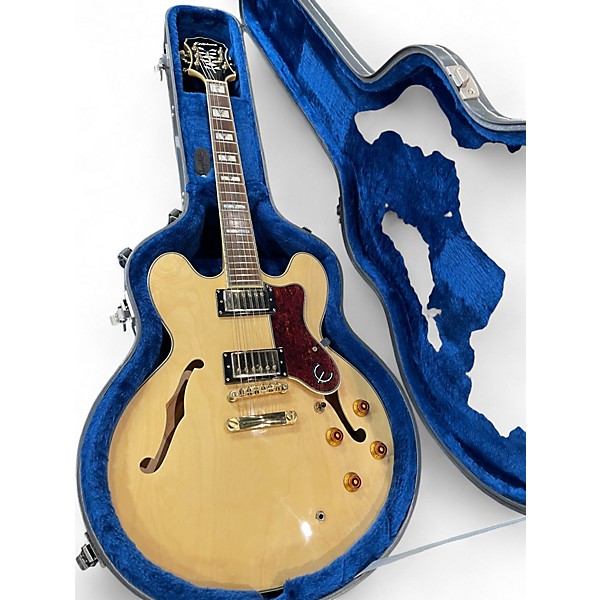 Used Epiphone Sheraton II Natural Hollow Body Electric Guitar
