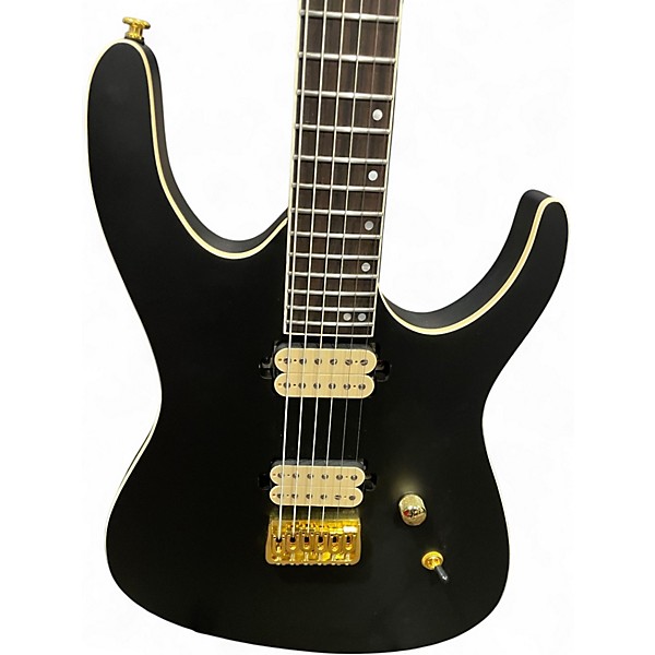 Used Leo Jaymz Monsoon Deluxe Black Solid Body Electric Guitar