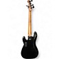 Used Squier Precision Bass Black and Silver Electric Bass Guitar