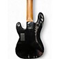 Used Squier Precision Bass Black and Silver Electric Bass Guitar