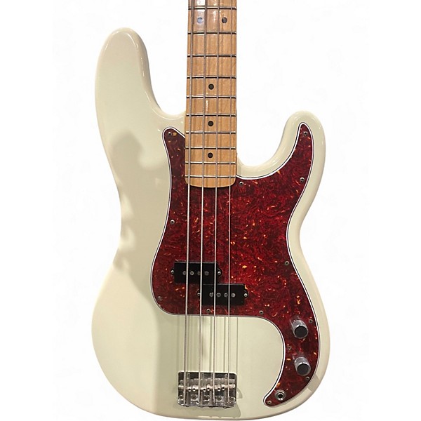 Used Fender PRECISION BASS White Electric Bass Guitar