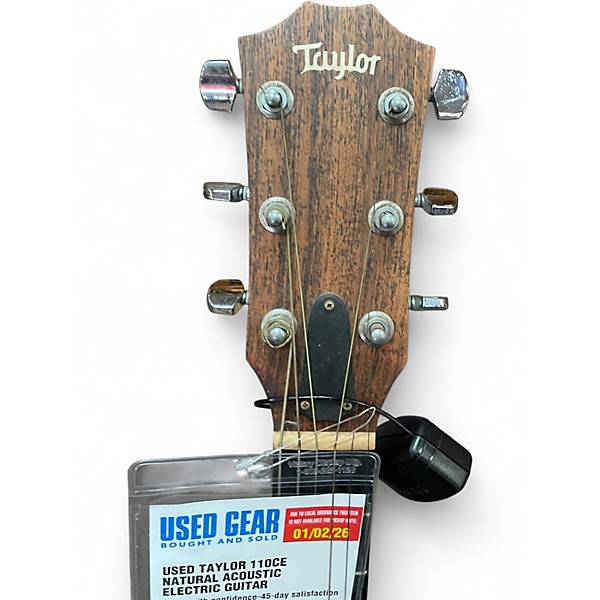 Used Taylor 110CE Natural Acoustic Electric Guitar