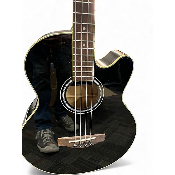 Used Ibanez AE5BE Black Acoustic Bass Guitar