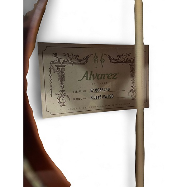 Used Alvarez Blues 51 Tobacco Sunburst Acoustic Guitar