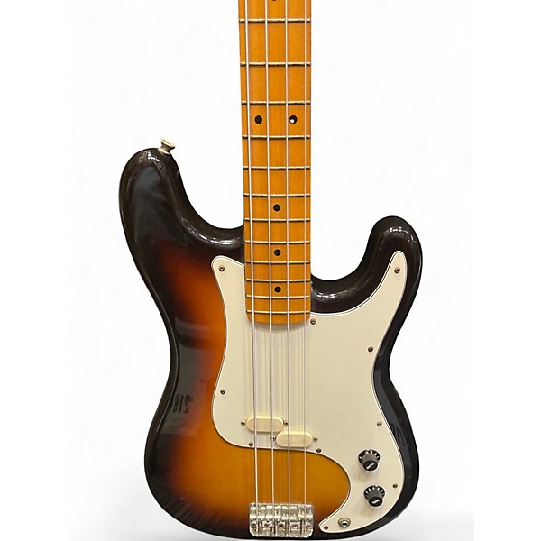 Used 1980s Squier BULLET BASS 2 Tone Sunburst Electric Bass Guitar