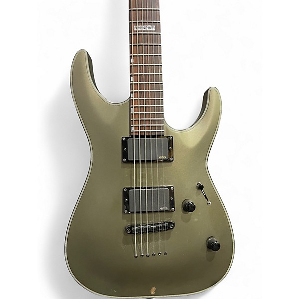 Used ESP LTD MH401NT Metallic Green Solid Body Electric Guitar