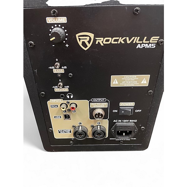 Used Rockville apm5 Speakers Powered Monitor