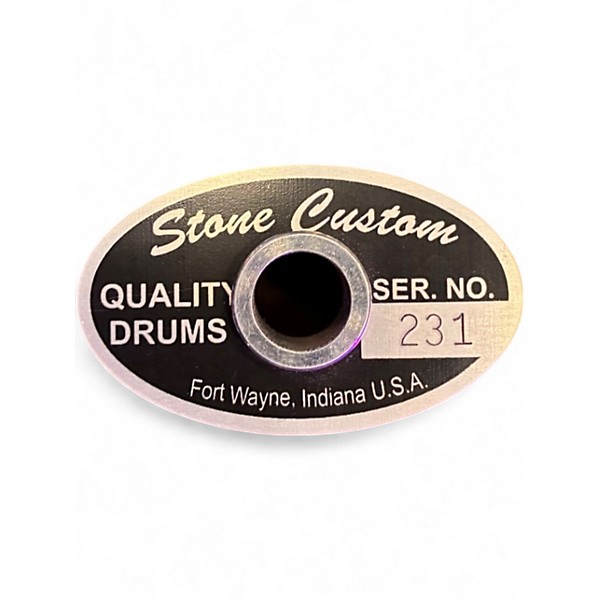 Used Stone Custom Drums 3 Piece 3 Ply Black Diamond Pearl Drum Kit