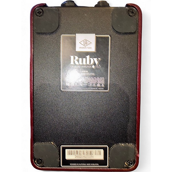 Used Universal Audio Ruby ’63 Top Boost Amplifier Effect Pedal