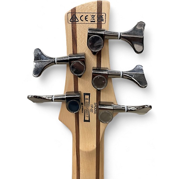 Used Ibanez SR305 5 String Black and Silver Electric Bass Guitar