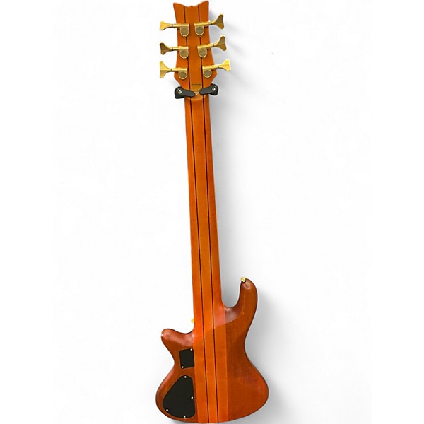 Used Schecter Guitar Research Stiletto Studio 6 String Satin Honey Electric Bass Guitar