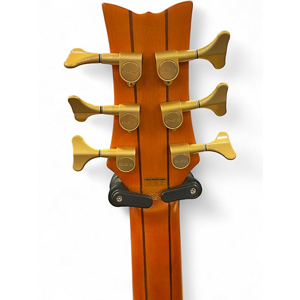 Used Schecter Guitar Research Stiletto Studio 6 String Satin Honey Electric Bass Guitar