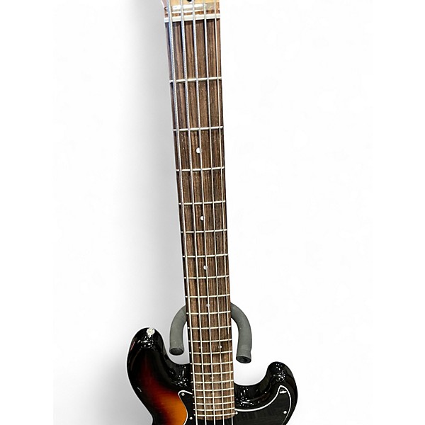 Used Squier Affinity Jazz Bass V 5 String 3 Color Sunburst Electric Bass Guitar