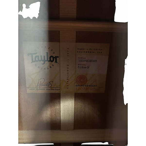 Used Taylor 312CEN Natural Classical Acoustic Electric Guitar