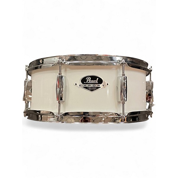 Used Pearl 5 Piece Export White Drum Kit