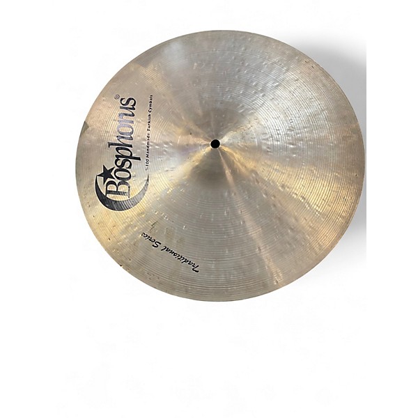 Used Bosphorus Cymbals 17in TRADITIONAL PAPER THIN CRASH Cymbal