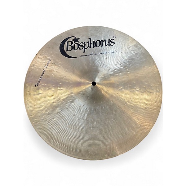 Used Bosphorus Cymbals 17in TRADITIONAL PAPER THIN CRASH Cymbal