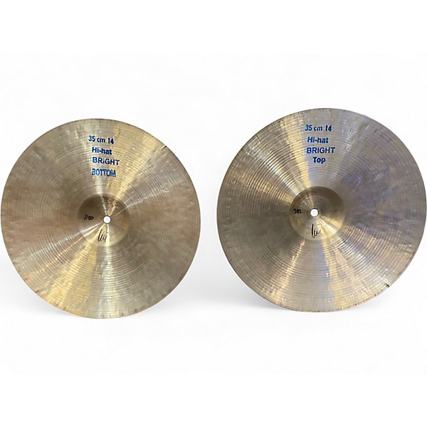Used Bosphorus Cymbals 14in TRADITIONAL HIHAT PAIR Cymbal