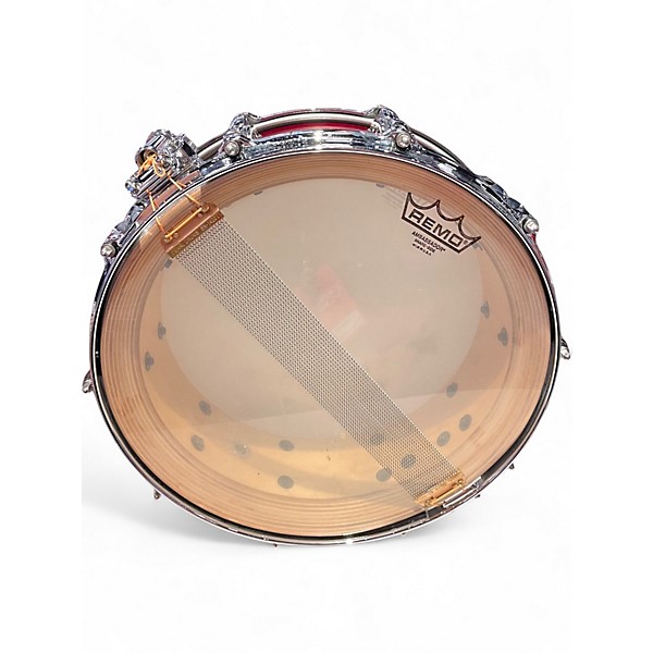 Used Pearl 14X5 Reference Snare Black Cherry Drum