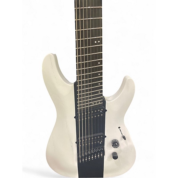Used Schecter Guitar Research C-8 Multiscale Rob Scallon White Solid Body Electric Guitar