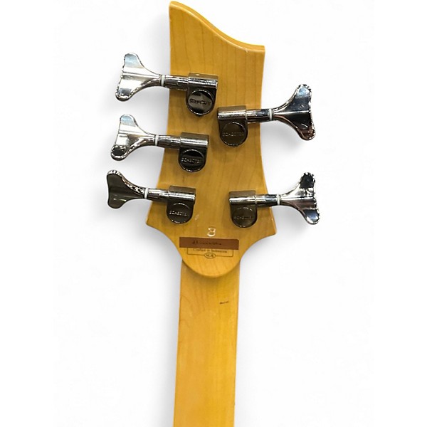 Used Schecter Guitar Research Omen Extreme 5 String Tiger Eye Electric Bass Guitar