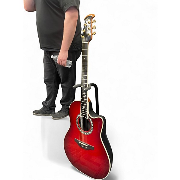 Used Ovation 1867 Legend Red Acoustic Electric Guitar