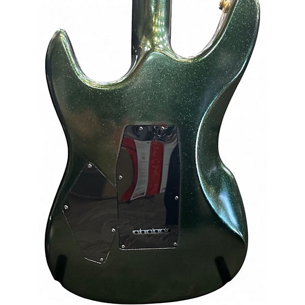 Used Switch Vibracell Green Sparkle Solid Body Electric Guitar