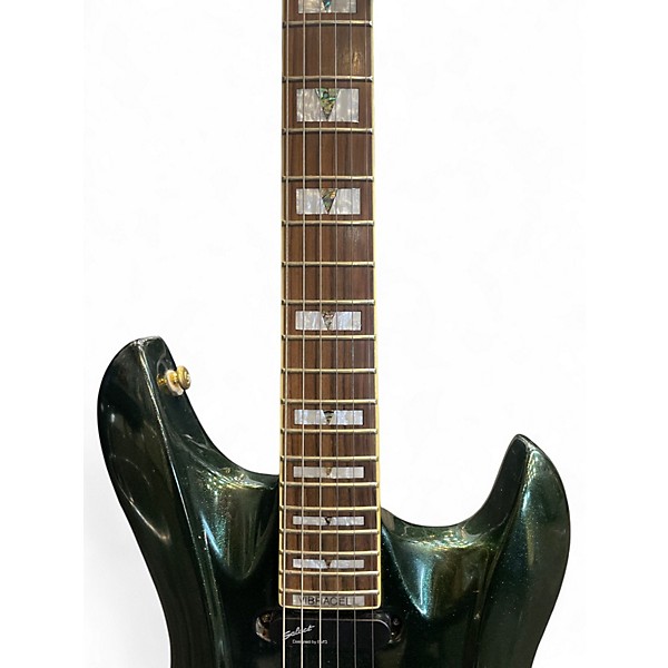 Used Switch Vibracell Green Sparkle Solid Body Electric Guitar