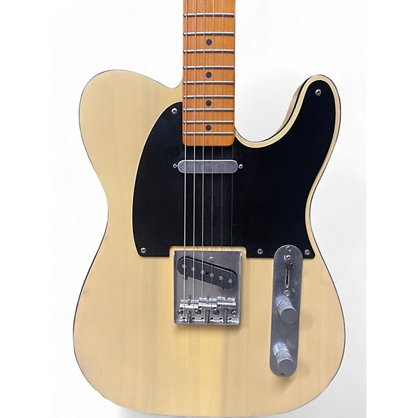 Used Squier Telecaster Butterscotch Blonde Solid Body Electric Guitar