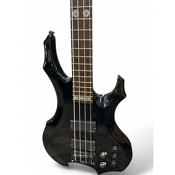 Used Ltd GWAR Bass Tom Araya Signature Black Electric Bass Guitar