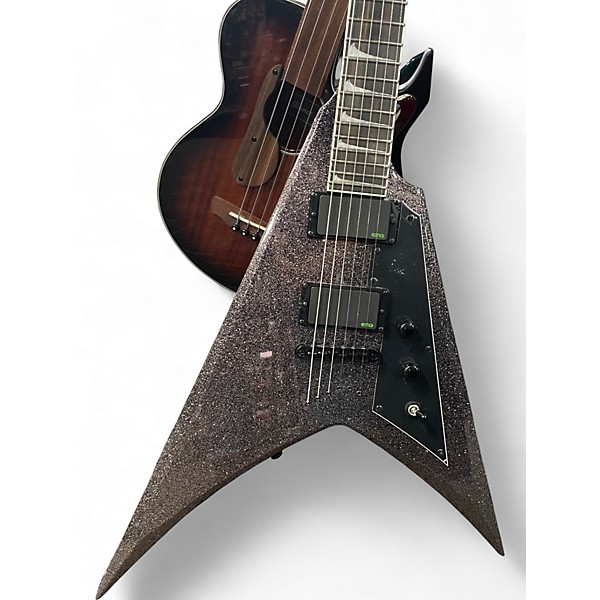 Used ESP LTD KIRK HAMMETT BLACK SPARKLE BLACK SPARKLE Solid Body Electric Guitar