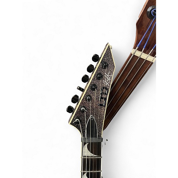 Used ESP LTD KIRK HAMMETT BLACK SPARKLE BLACK SPARKLE Solid Body Electric Guitar
